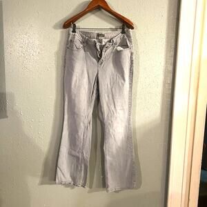 Mountain Lake Women’s 16W jeans straight leg gray retro stretchy country western